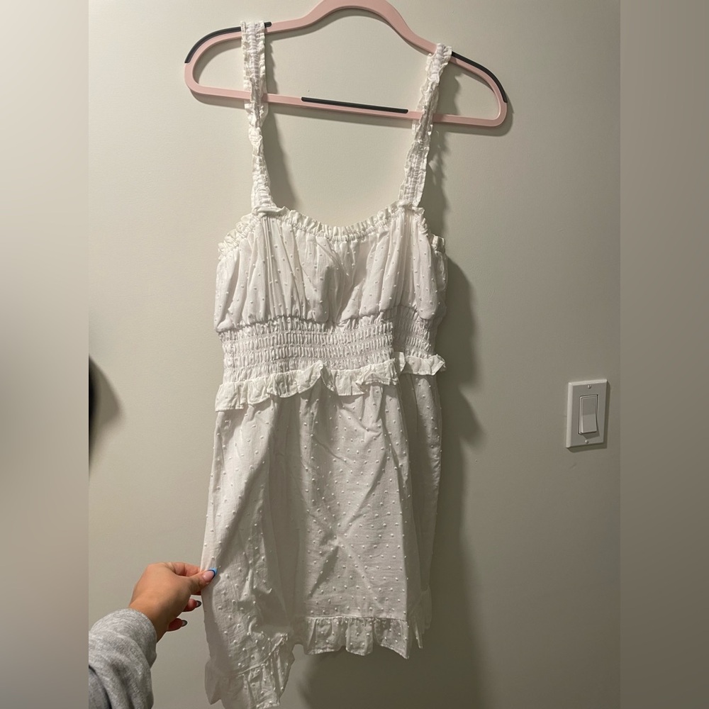BP white babydoll dress